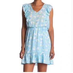 NWT-Collective Concepts Blue Floral Dress Size Medium